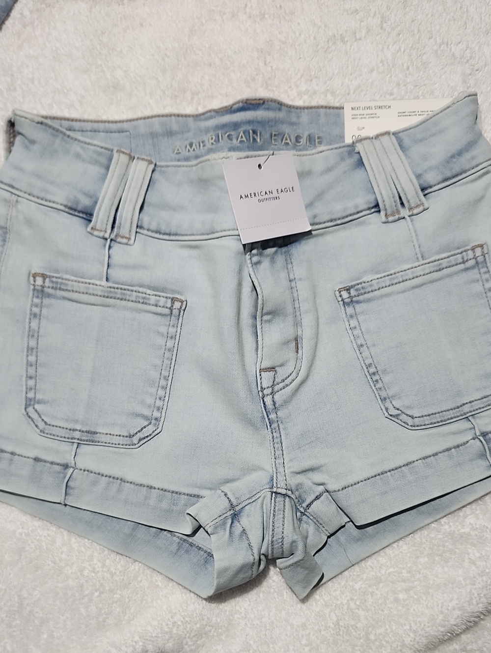 American Eagle Outfitters Light Blue Denim Jean Shorts